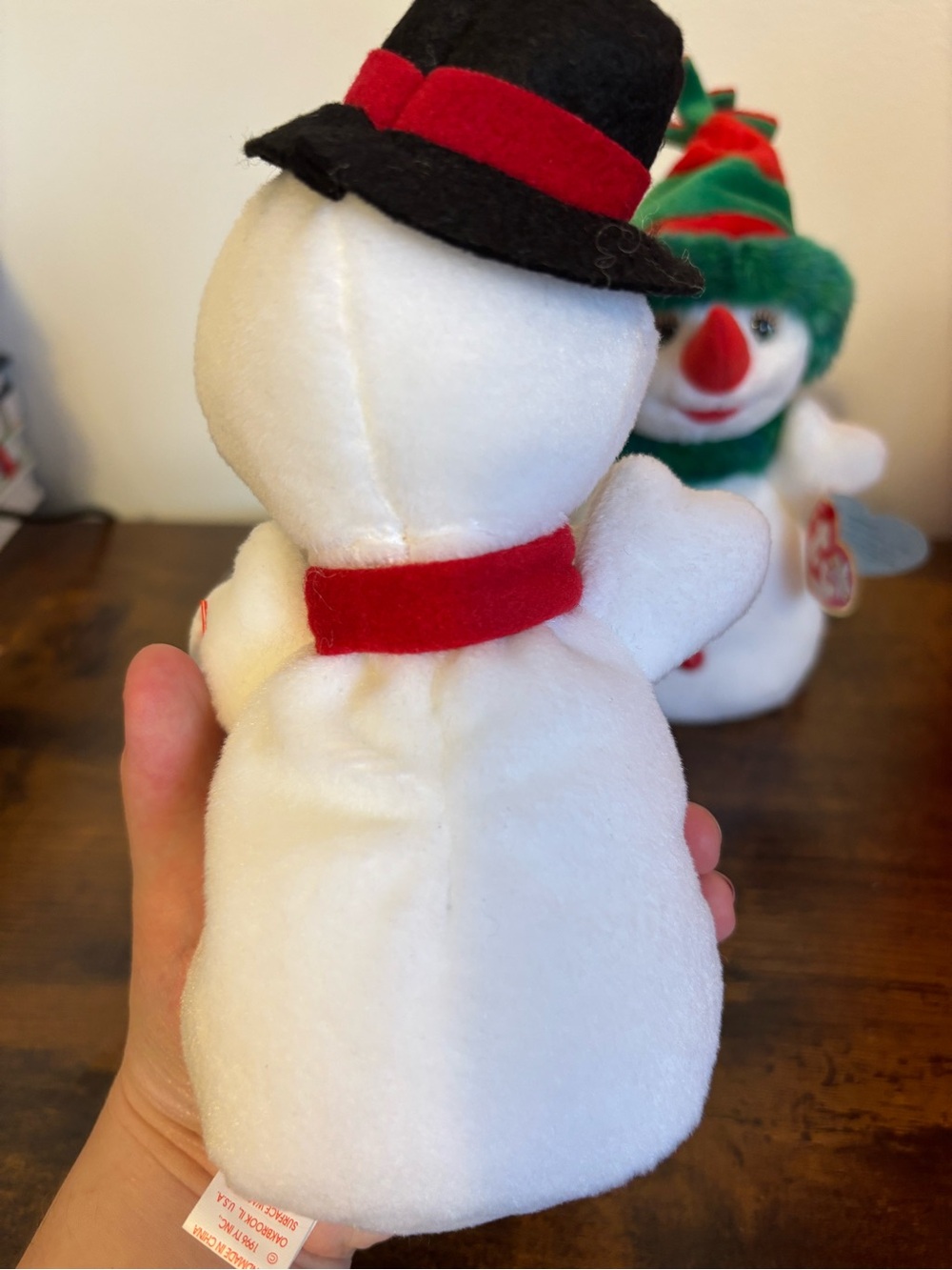 Snowball and Snowgirl beanie babies - Picture 9 of 15